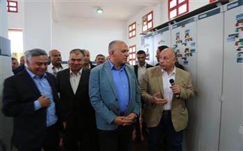 وزير الرى يفتتح محطة طلمبات صرف 7 لخدمة 86 ألف فدان بكفر الشيخ