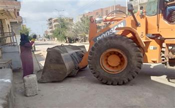 حملات مكبرة للنظافة والإنارة ورفع الاشغالات بالمنيا