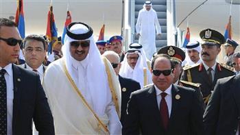 رئيس المخابرات ووزراء الخارجية والتخطيط والمالية يشاركون في المباحثات المصرية القطرية بالاتحادية