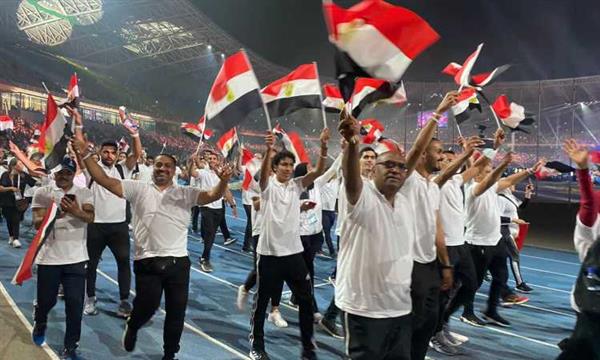 بعثة مصر تبهر المشاركين فى حفل افتتاح دورة ألعاب البحر المتوسط