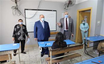   محافظ القاهرة يتفقد لجنة مدرسة طه همام الرسمية لغات الثانوية العامة