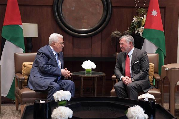 الرئيس الفلسطيني يصل عمان وبجتمع الملك عبد الله الثاني