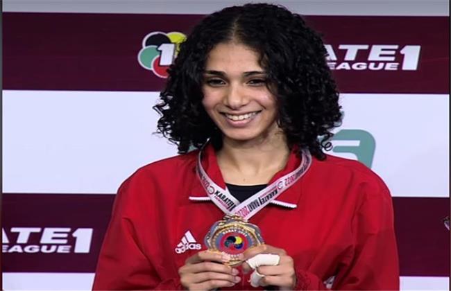 ريم أحمد تحصد الميدالية الفضية في منافسات الكاراتيه بدورة البحر المتوسط