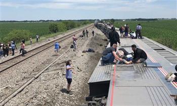 ارتفاع أعداد ضحايا حادث قطار ولاية ميزورى الأمريكية