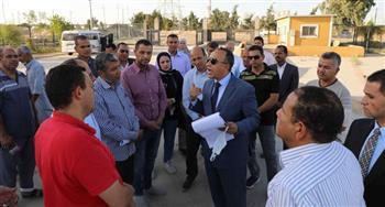 نائب محافظ المنيا يتابع إجراءات إعادة تشغيل مصنع تدوير المخلفات البلدية 