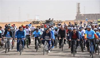   وزير الرياضة يقود ماراثون دراجات العاصمة الإدارية الجديدة وسط مشاركة ٢٥ ألف شاب وفتاة