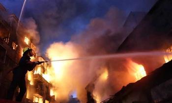 إطفاء حريق هائل فى قنا