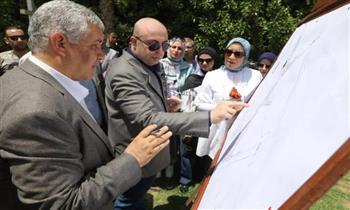   محافظ بني سويف يتفقد مشروع مرسى النيل الشرقي السياحي
