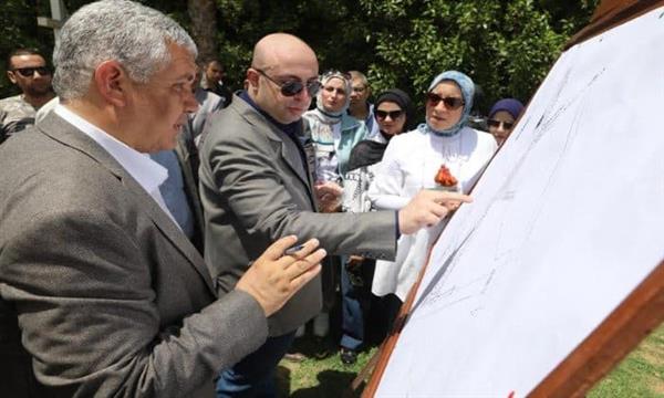 محافظ بني سويف يتفقد مشروع مرسى النيل الشرقي السياحي