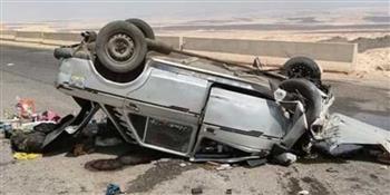   إصابة 4 أشخاص في حادث انقلاب سيارة في «سملا» بمطروح