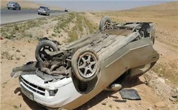   مصرع وإصابة 3 أشخاص في حادث انقلاب سيارة بكفر الشيخ