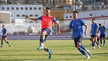 فقرة خاصة للتعامل مع الكرات العالية في مران الزمالك