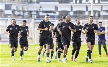 تدريبات استشفائية للأساسيين الزمالك أمام المقاولون العرب
