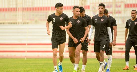 تدريبات بدنية لمستبعدين الزمالك والبدلاء أمام المقاولون العرب
