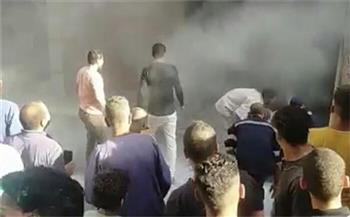   مصرع شخصين في حريق صيدلية بالعياط