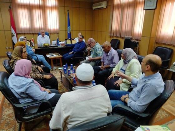 وكيل وزارة الزراعة يستقبل مجلس إدارة اللجنة النقابية للزراعة والطب البيطرى بالبحيرة