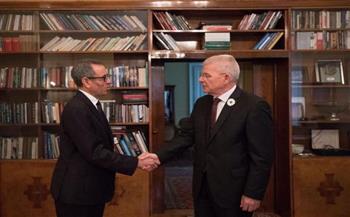   الرئيس الحالي لمجلس رئاسة البوسنة والهرسك يستقبل السفير المصري في سراييفو