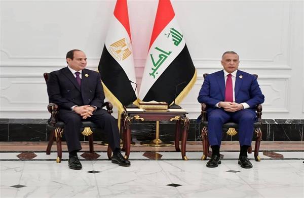 الرئيس السيسي يلتقي رئيس الوزراء العراقي في جده
