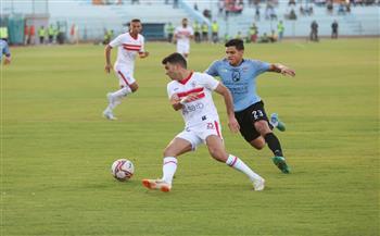 بن شرقي يتقدم الزمالك بهدفين في مرمي غزل المحلة 