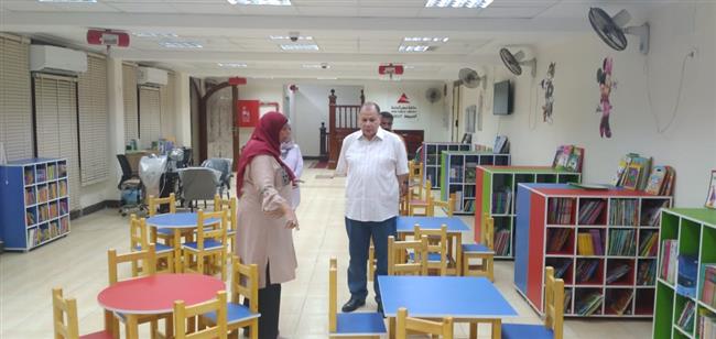 محافظ أسيوط يتفقد أعمال التطوير لفرع مكتبة مصر العامة تمهيداً لإفتتاحه