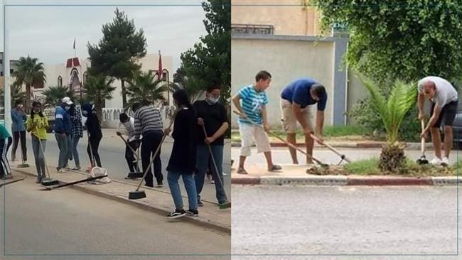 حملة نظافة مكبرة بمساكن الشباب بحي أول طنطا 
