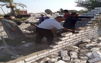 إزالة 8 حالات تعدٍ بالبناء المخالف بالشرقية 