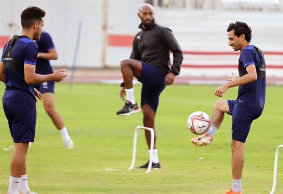 فقرة بدنية خاصة للاعبي الزمالك