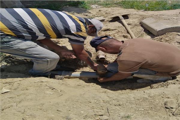 الإسماعيلية الانتهاء من إصلاح خط المياه العكرة بالطريق الدائري  