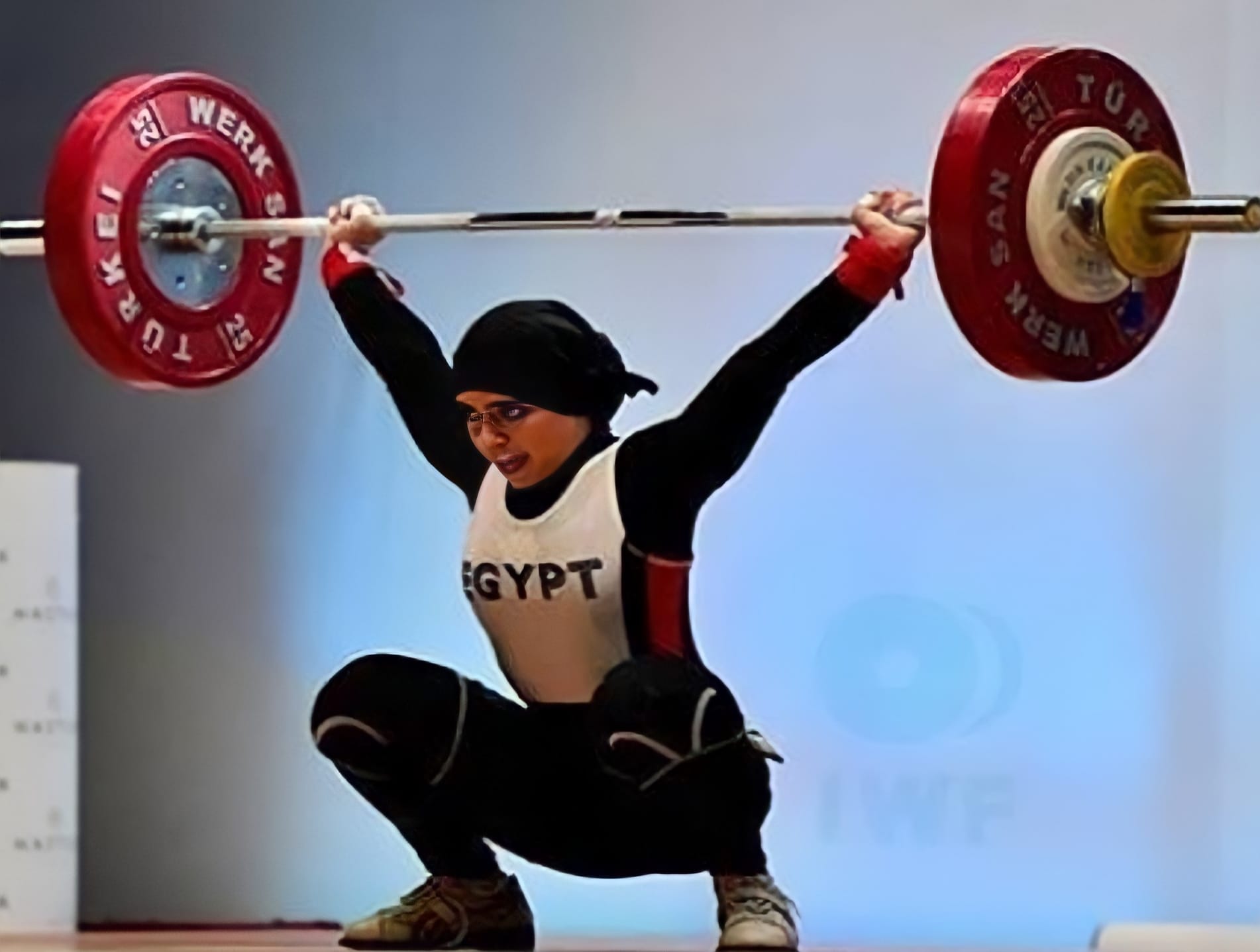 بسمة عماد تفوز بالمركز الخامس فى منافسات الخطف وزن 59 كجم بألعاب البحر المتوسط