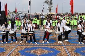وزير الرياضة ورئيس هيئة الرقابة المالية يقودان الماراثون الأخضر بمركز التنمية الشبابية بالجزيرة