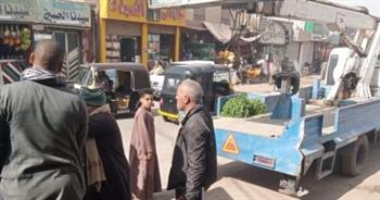   حملات لإزالة الإشغالات بالمراكز والأحياء بمحافظة أسيوط