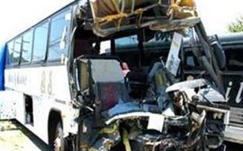 خروج 21 مصابا فى حادث أتوبيس المنيا