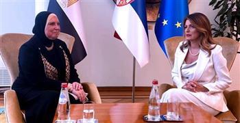 وزيرة الصناعة ونظيرتها الصربية تبحثان سبل تنمية وتطوير العلاقات الاقتصادية المشتركة 