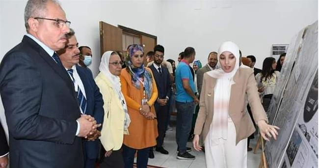 " مندور " يفتتح معرض مدن مصر ٢٠٣٠ لمشروعات تخرج طلاب عمارة هندسة القناة