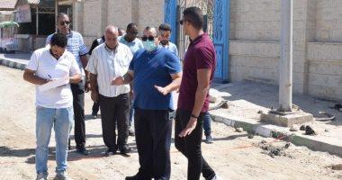 نائب محافظ شمال سيناء يتفقد المرحلة الثانية من محور الساحل بالعريش