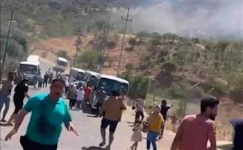   انتفاضة عراقية كردية غاضبة بعد استشهاد 9 أشخاص في قصف تركي لمنتجع زاخو