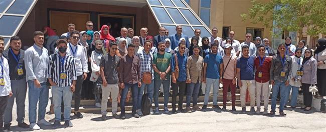 رئيس جامعة الفيوم يلتقي بطلاب برنامج التبادل الطلابي للجامعات العربية