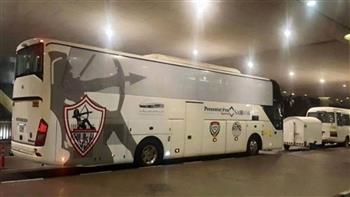   حافلة الزمالك تصل استاد القاهرة لخوض نهائي كأس مصر