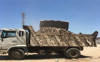 نقل 3600 طن قمامة ومخلفات من المقالب الوسيطة لمصانع التدوير بالبحيرة
