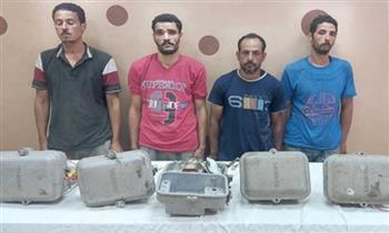 ضبط 4 متهمين بسرقة صناديق الإشارات لقطارات السكك الحديدية بالغربية