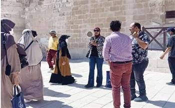 حرم نائب رئيس دولة أندونسيا فى زيارة لقلعة قايتباى 