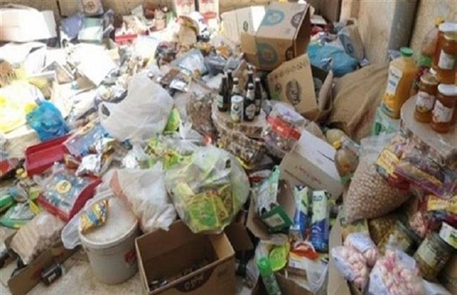 ضبط 6 أطنان سلع غذائية داخل مخزن غير مرخص بالقليوبية