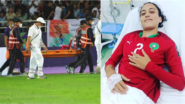 زينب الرضواني تطمئن جماهير المغرب على إصابتها