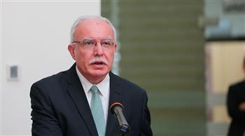 وزير الخارجية الفلسطينى يودع ممثل سويسرا بعد انتهاء مهامه الرسمية