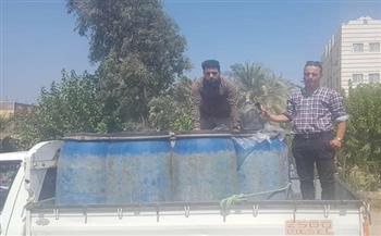 التحفظ على 1.2 طن لبن غير صالح للاستخدام الآدمي بمركز الفشن