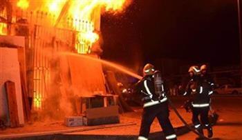 إخماد حريق هائل في فندق سياحي بالغردقة