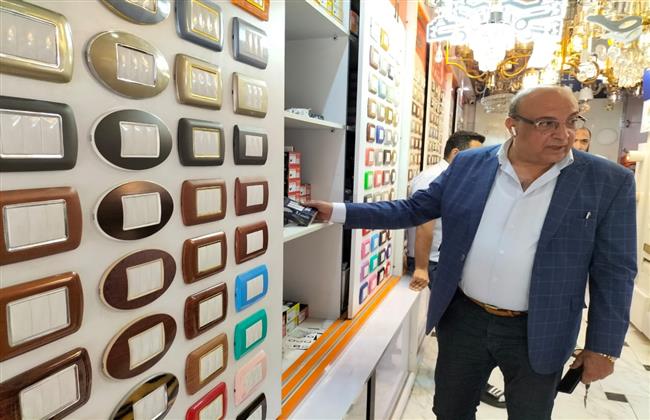جولات لوكيل وزارة التموين بأسواق الأدوات الكهربائية بالإسكندرية