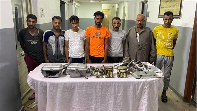 سقوط عصابة سرقة مهمات السكة الحديد فى الشرقية