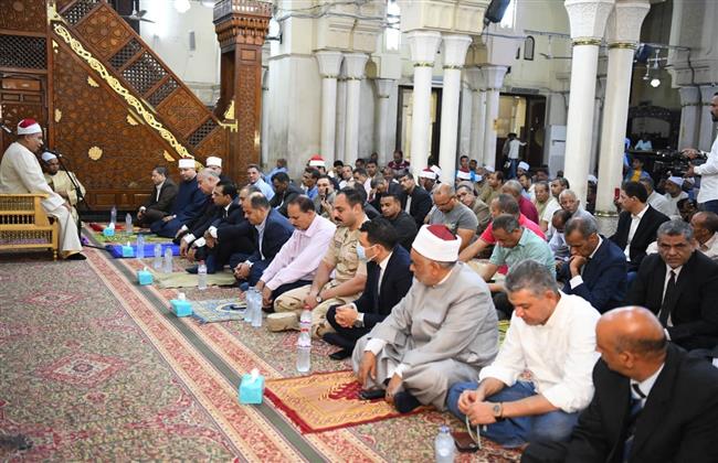 محافظ قنا يشهد الاحتفال بالعام الهجري الجديد من مسجد سيدي عبد الرحيم القنائي