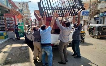   إزالة 397 إشغال طريق من شوارع دمنهور 